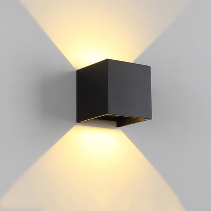 Skorter | LED Outdoor Up Down Wall Light | Waterproof Metal Fixture for Patio. Garden & Entryway Illumination