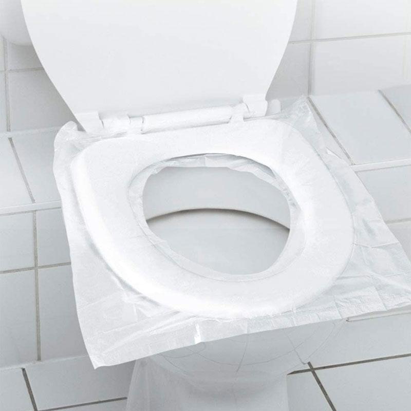 skorter | 50 Pcs Transparent Disposable Toilet Mats