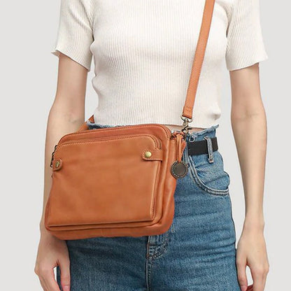 Skorter | Three-Layer-Leather-Crossbody-Shoulder- & Clutch-Bag
