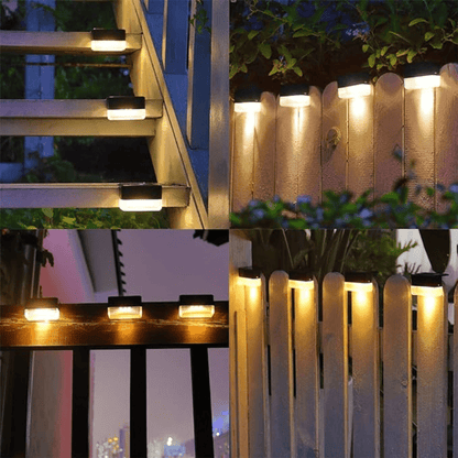 Skorter | Self-Adhesive Solar Outdoor Lights – Waterproof Wall-Mounted LED Step Lamps for Gardens, Patios & Pathways