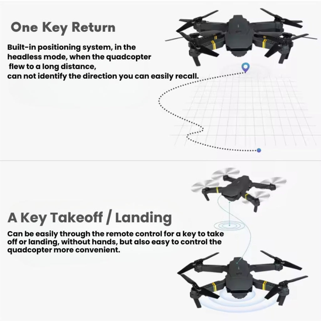 Skorter | High-Performance Black Bird 4K Drone with Camera | Lightweight & Foldable for Ultimate Portability and Quality