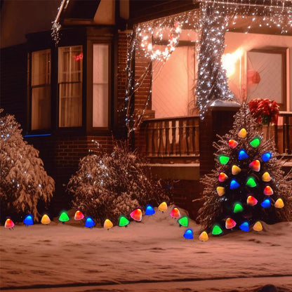 Skorter | LED Solar String Lights Ground Stake Mushroom Lights
