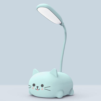skorter | Mini Cartoon Cat LED Eye Protection Reading Light USB Rechargeable Desk Lamp