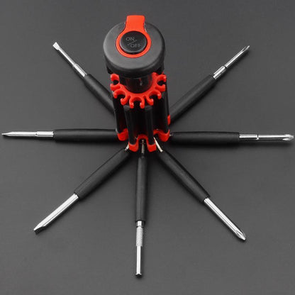 Skorter | 8 Screwdrivers in 1 Tool with Work Light and Flashlight