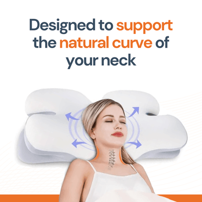 Skorter | Ergonomic Cervical Pillow | Memory Foam, Neck Support & Ideal for Restful Sleep