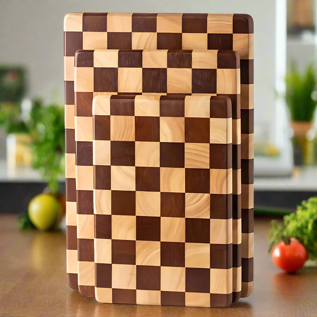 Skorter | Chess-Inspired Acacia Wood Chopping Board