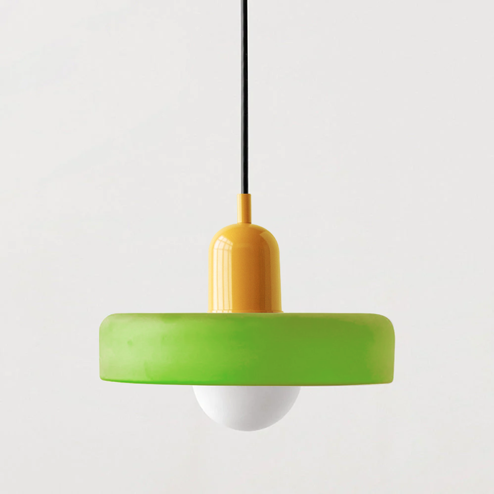 Skorter | Coloured Glass Pendant Light – Elegant Bauhaus-Style Hanging Lamp for Living Room & Dining Area