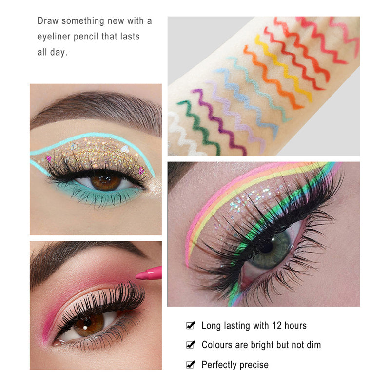 Skorter | 20 PCS Colorful Eyeliner Pencil Set