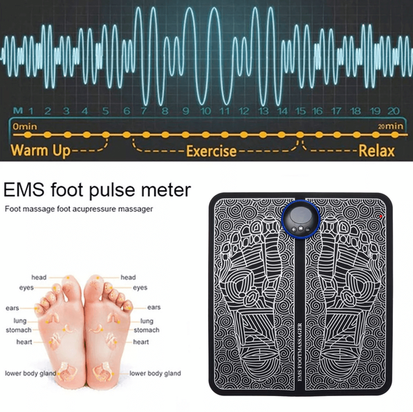 Skorter | EMS Acupuncture Point Stimulator Massage Foot Mat: Ultimate Relaxation & Pain Treatment