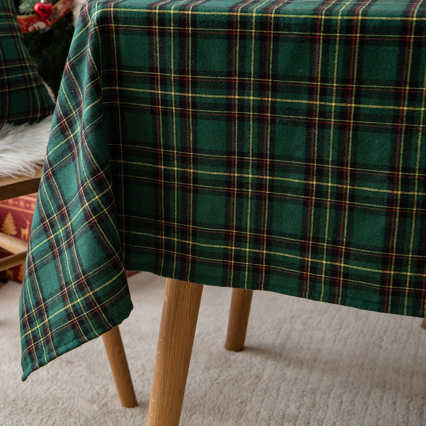 Skorter | Christmas Party Traditional Scottish Check Pattern Tablecloth