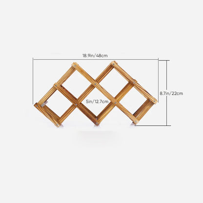 Skorter | Folding Freestanding Wooden Wine Rack
