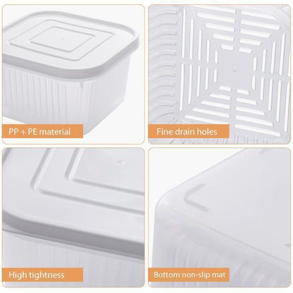 skorter | Transparent Double-Layer Sealed Storage Box