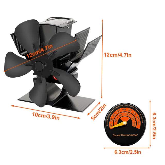 Skorter | Best Wood Burner Stove Fan for Log Burning Fire Stove