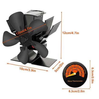 Skorter | Best Wood Burner Stove Fan for Log Burning Fire Stove