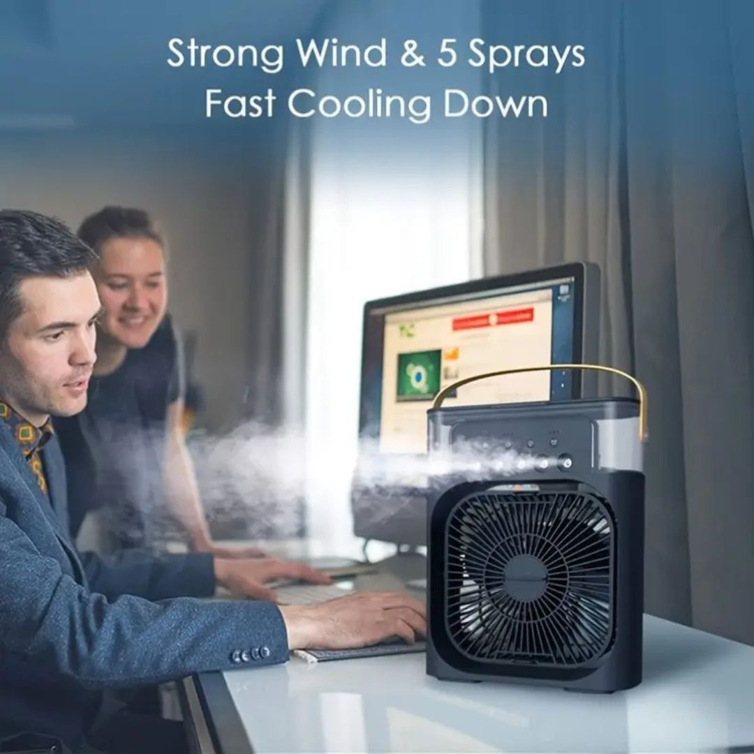 Skorter | 3-in-1 Air Cooler Humidifier | Portable, Adjustable Fan Speeds & Ideal for Bedrooms, Offices & Small Spaces