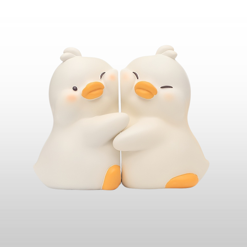 Skorter | AnimalDecor - Set of Cute Animal Bookends - Duck, Elephant, Panda