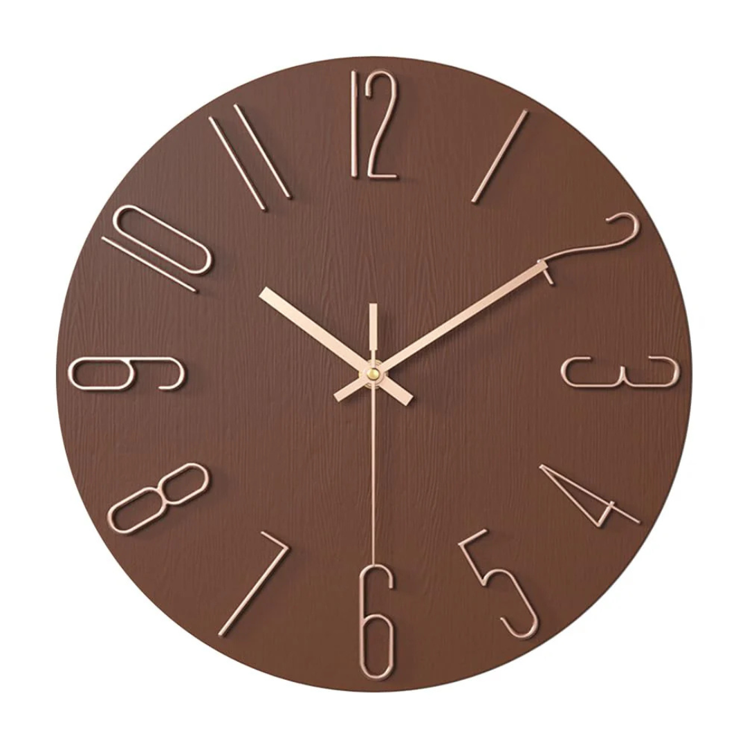 Skorter | Noble Wall Clock – Modern & Silent Clock for Living Room