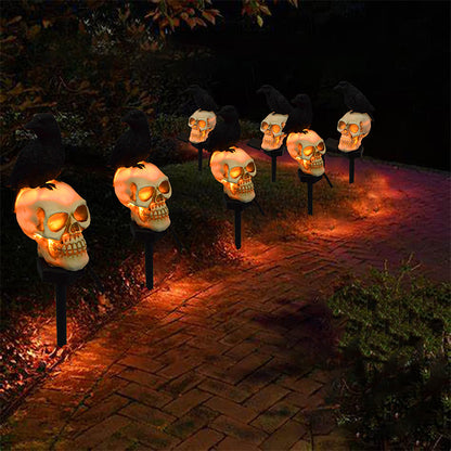 Skorter | Halloween Solar Skull Crow Decorative Lights