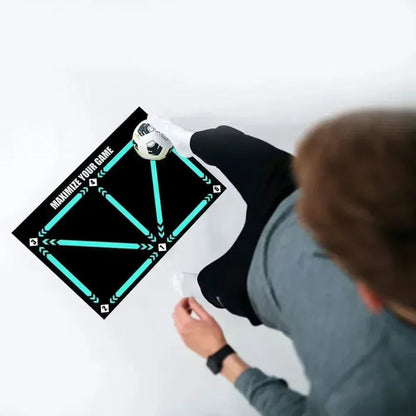 Skorter | Football Pro Training Mat | Anti-Slip, 2x2m Space & Video Program for Skill Enhancement and Home Training