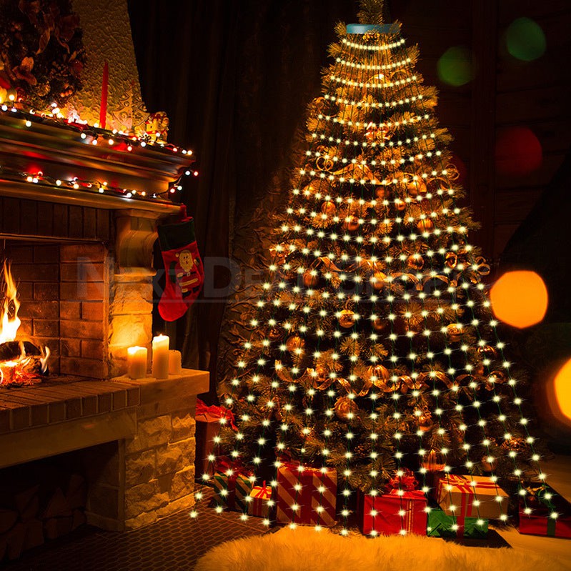 Skorter | 6.56 Ft x 16 Lines Christmas Tree Dropping Lights