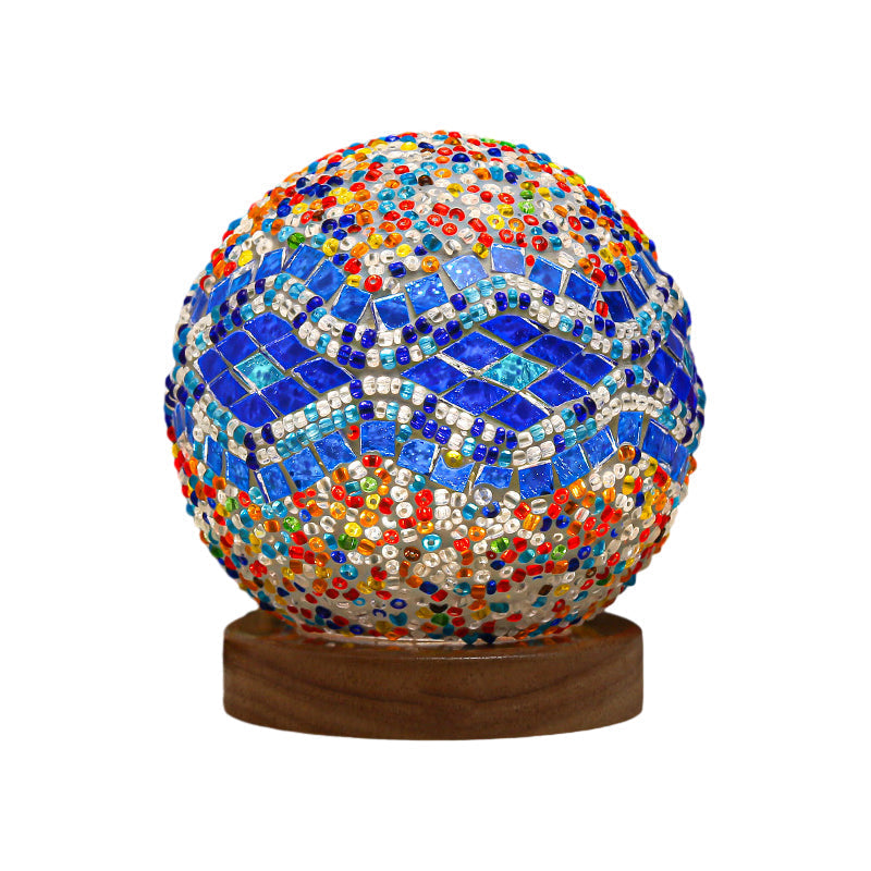 Skorter | Spherical LED Dimmable Glass Bohemian Baroque Table Lamp