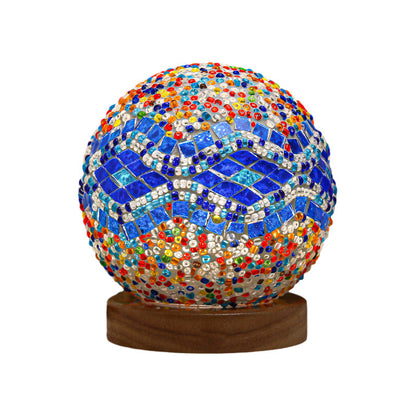 Skorter | Spherical LED Dimmable Glass Bohemian Baroque Table Lamp
