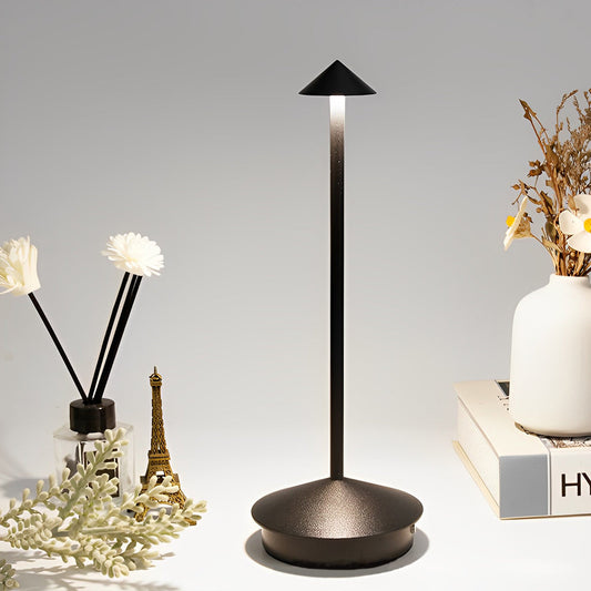 Skorter | LuminZen - Modern spherical desk lamp with RGB color changing and wireless charging