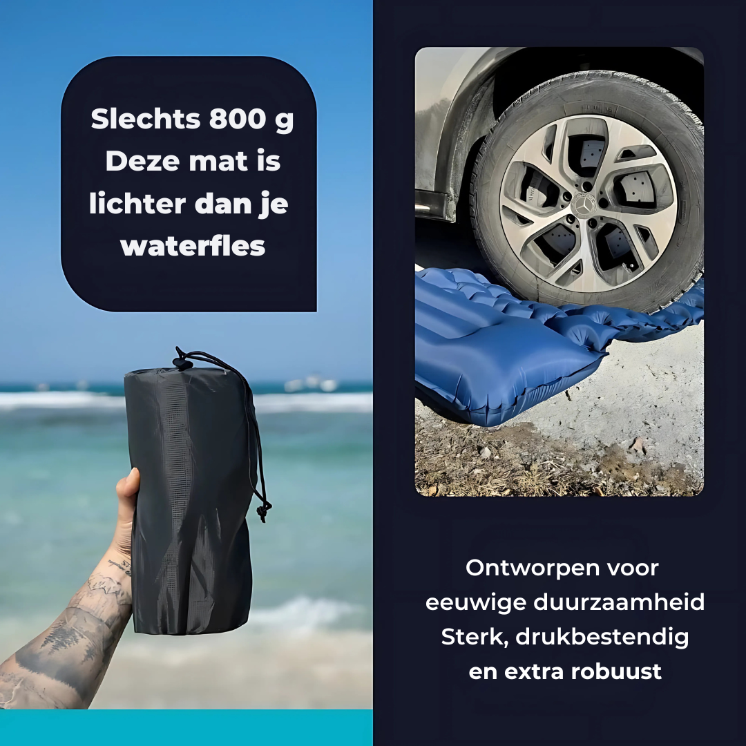 Skorter | AirLite Self-Inflating Sleeping Mat – Lightweight, Compact & 10 cm Thick Comfort