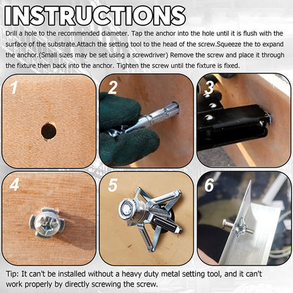 Skorter | Expansion Bolt Petal Nut (50 pieces)