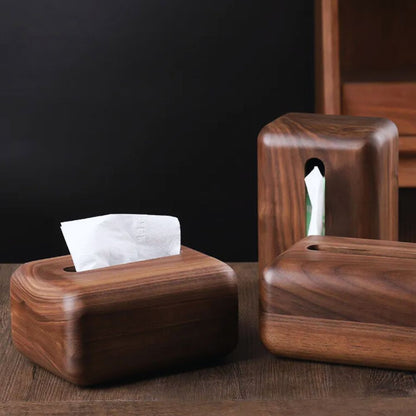 Skorter | Earthtone Wooden Tissue Holder
