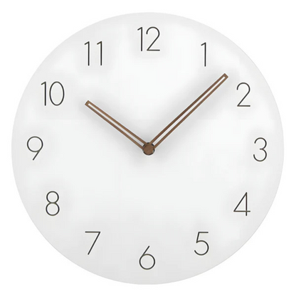 Skorter | Large Wooden Wall Clock – Minimalist Design with Silent Movement