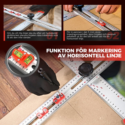 Skorter | 4 I 1 Ruler for Positioning When Drilling