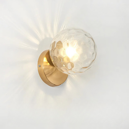 Skorter | GoldLicht - Modern Golden Wall Lamp With Glass Sphere