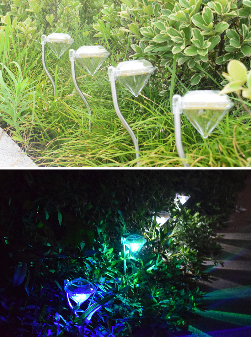 Skorter | Solar Garden Light in Diamond Shape – LED Lamps for Outdoor Decoration and Lighting