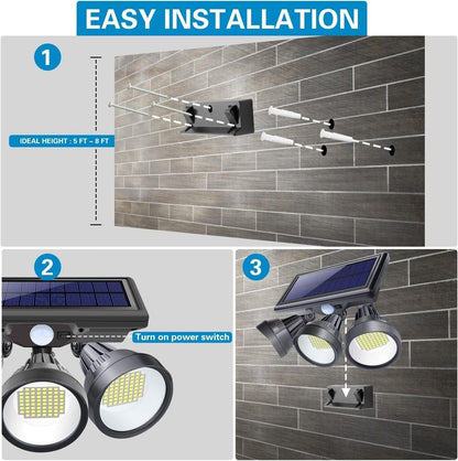 Skorter | Solar Outdoor Security Floodlight with Motion Sensor