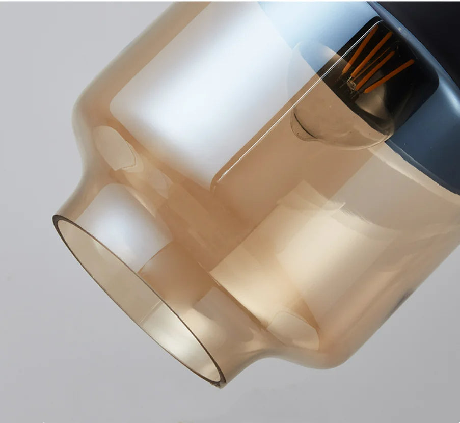 Skorter | EternaGlow Pendant Light made of Glass and Wood | Elegant Design for Your Home