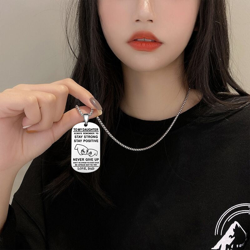 Skorter | English Alphabet Stainless Steel Necklace