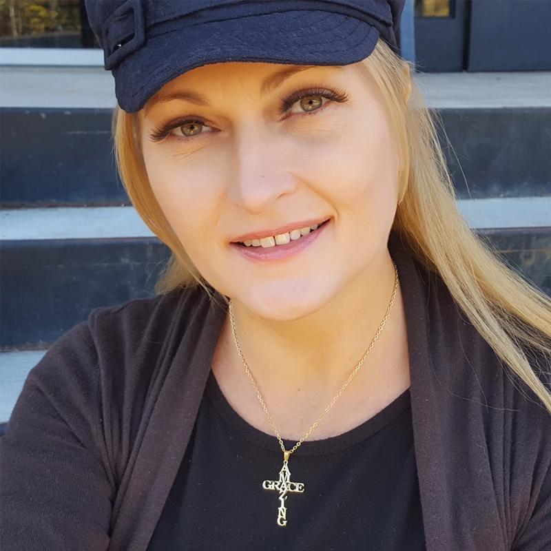 Skorter | Amazing Grace Cross Necklace