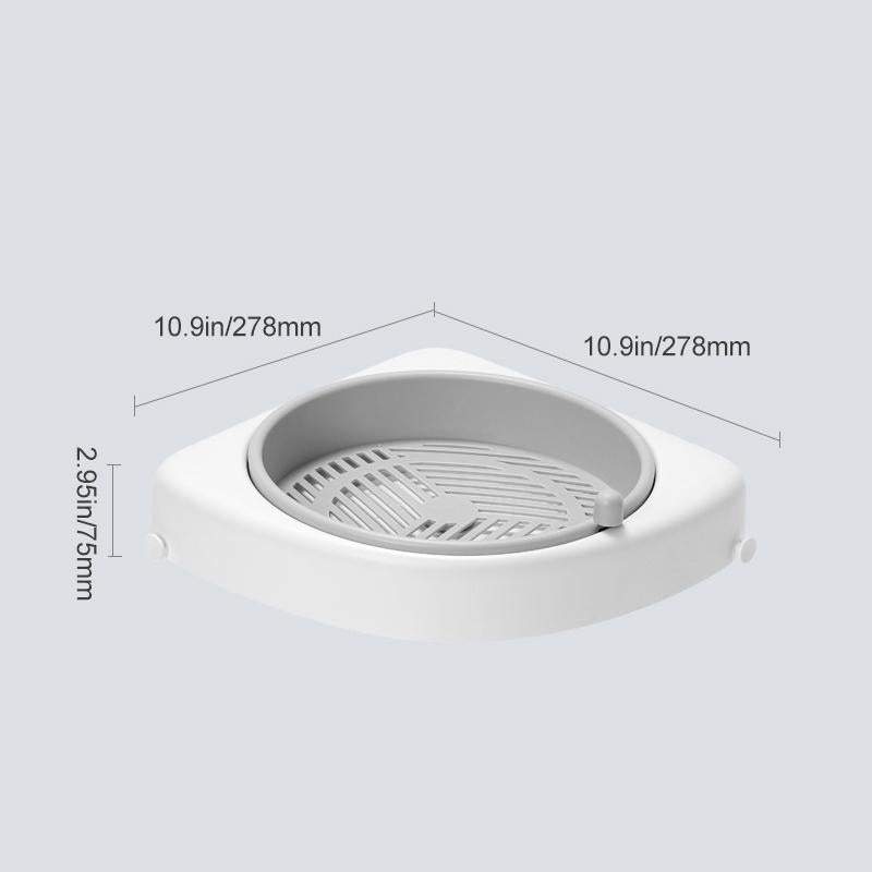 Skorter | Bathroom Corner Rotating Shelf
