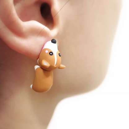 Skorter | Cute Animal Bite Earrings, 1 Pair