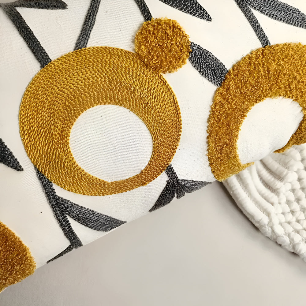 Skorter | Floral Essence Embroidered Cushion Cover