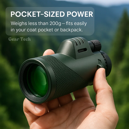 Skorter | Compact 600x Ultra-Zoom Monocular | HD Lens, Lightweight & Perfect for Hiking, Birdwatching, and Sports Events