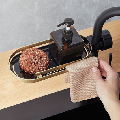 skorter | Faucet Drain Storage Shelf