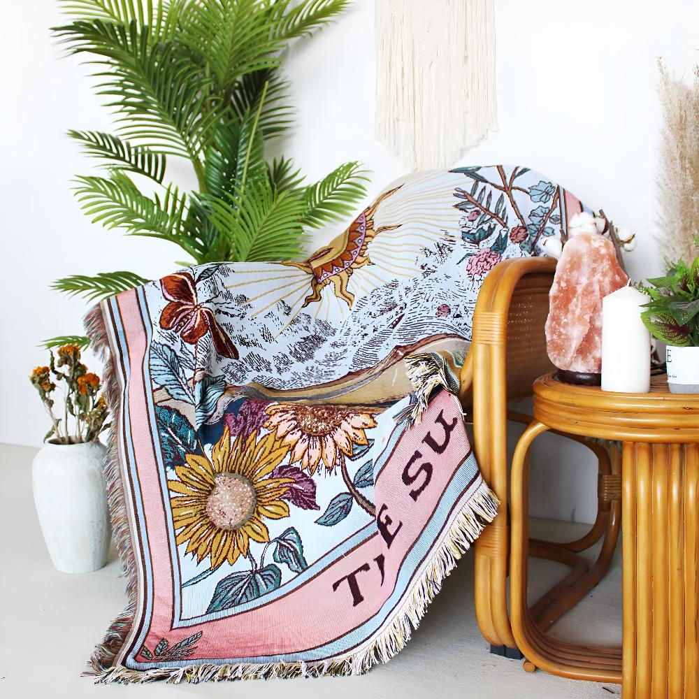 Skorter | Boho Sun Tapestry Blanket