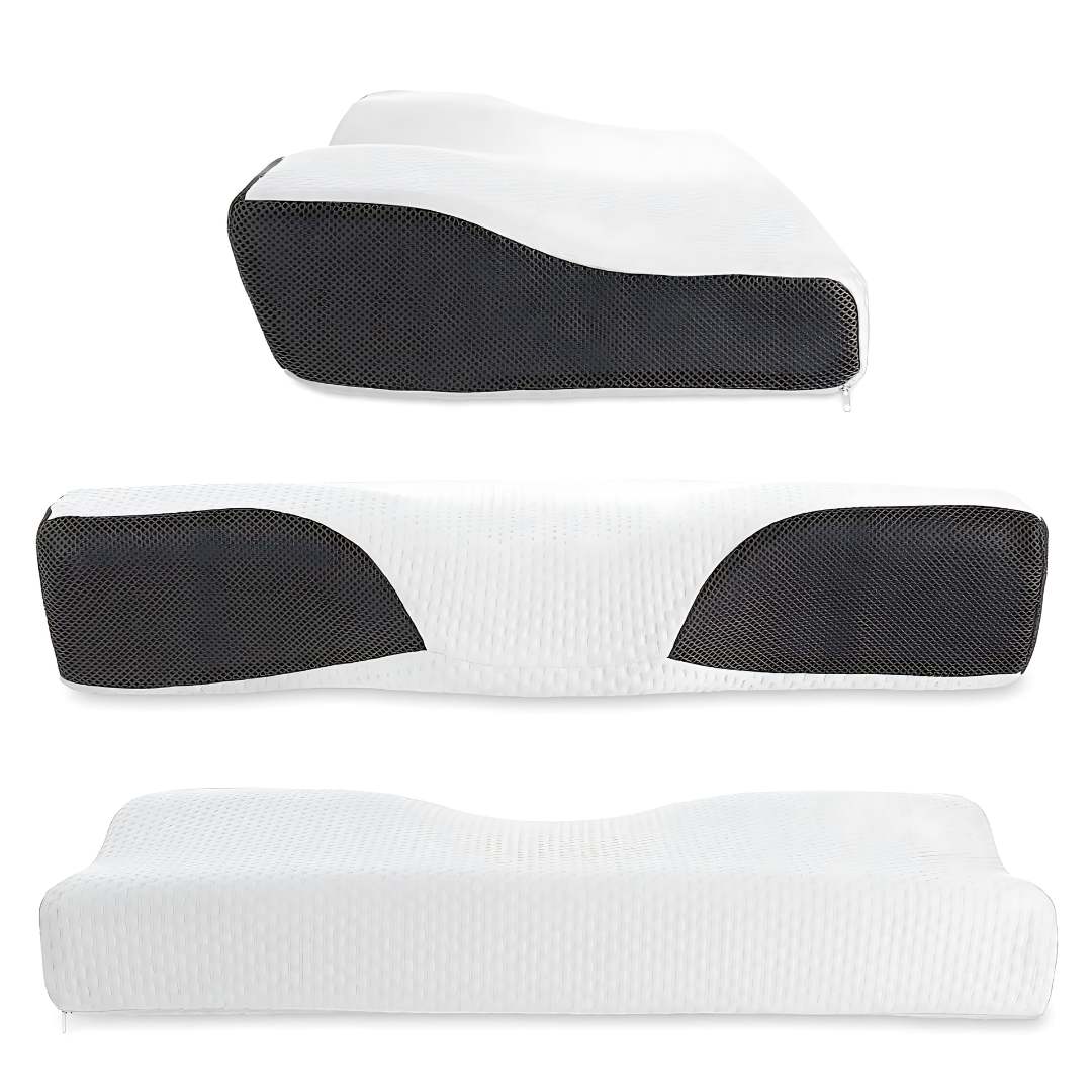 Skorter | Memory Foam Neck Support Pillow - Contoured Design for Neck Pain Relief & Improved Sleep Quality