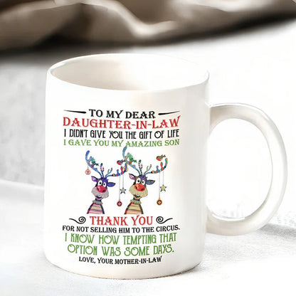 Skorter | I have given you my amazing son - Best gift for daughter-in-law mugs