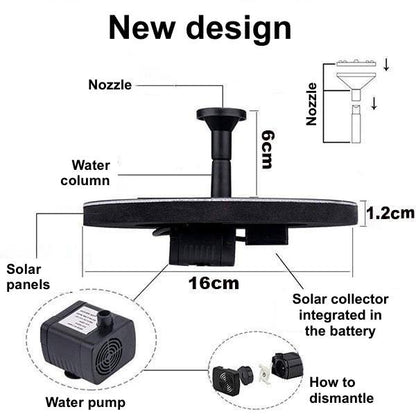 Skorter | Solar Bionic Fountain for Gardens Birth Bath for Floor / Ground