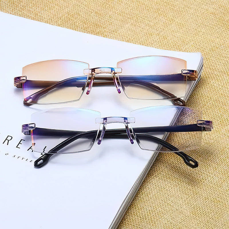 Skorter | 2024 new high hardness anti-blue light sapphire reading glasses dual focus intelligent reading glasses