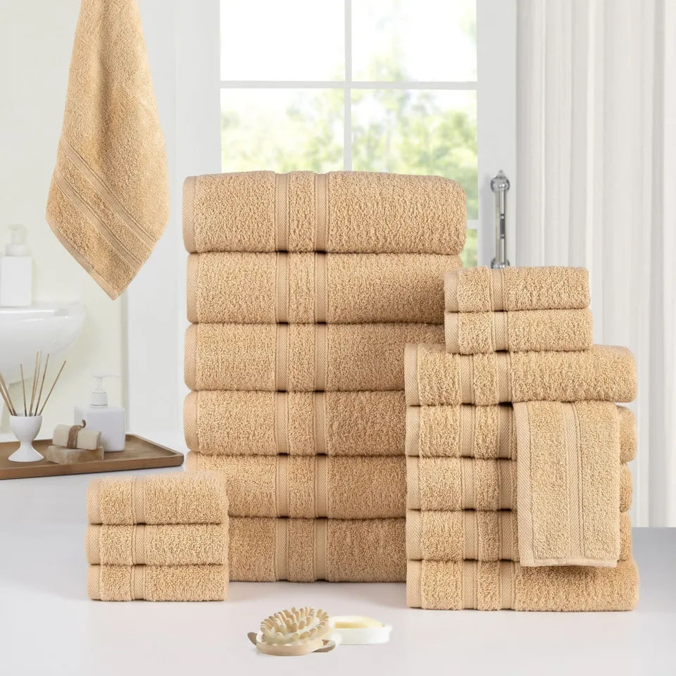 Skorter | 18-Bit: Bibb Home Zero Twist Egyptian Cotton Towel Set