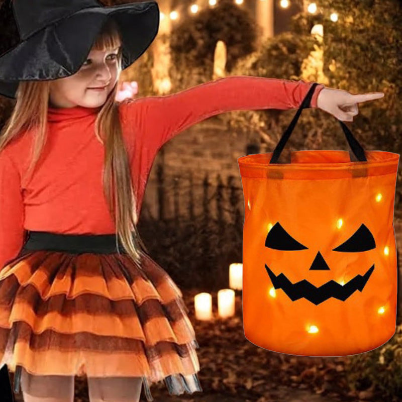 Skorter | Personalized glowing pumpkin bag